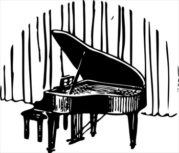 Free piano-in-front-of-curtain Clipart - Free Clipart Graphics ...