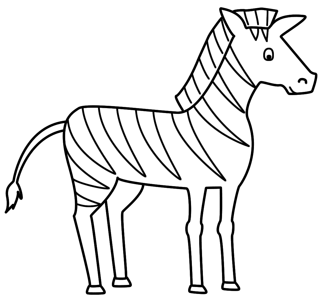 zebra design Colouring Pages