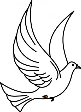 Flying Bird Outline Drawing - ClipArt Best