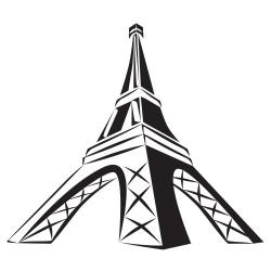 Image eiffel tower drawing black and white cliparts - dbclipart.com