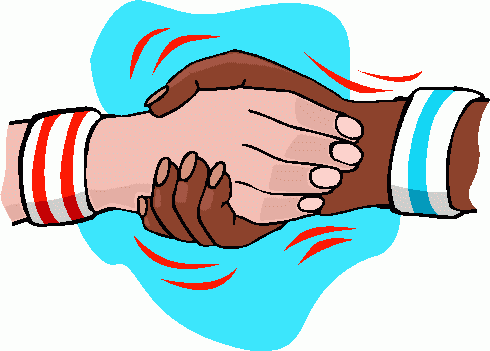 Handshake clipart kids