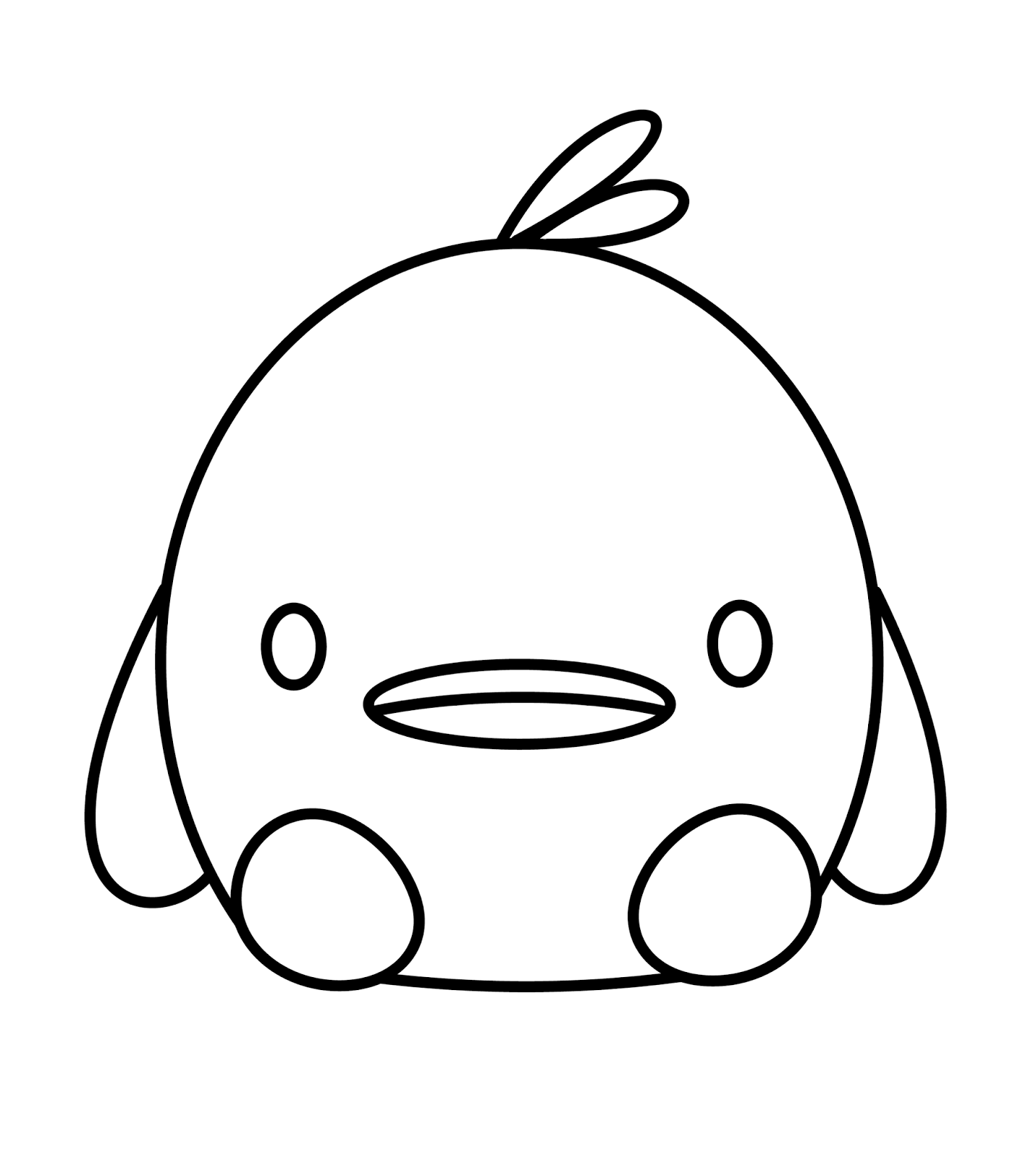 Duck Line Drawing - ClipArt Best