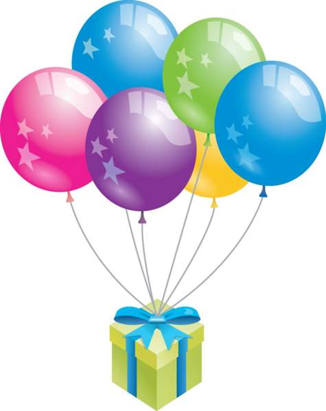 Birthday balloons clipart