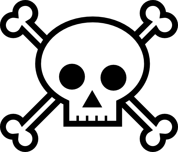 Skull And Crossbones clip art - vector clip art online, royalty ...
