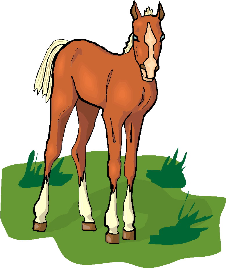 Clip Art - Clip art horses 010587