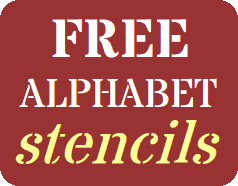 Free Printable Stencils for Alphabet Letters, Numbers, Wall ...