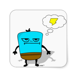 Blue Monster Stickers and Sticker Designs - Zazzle UK