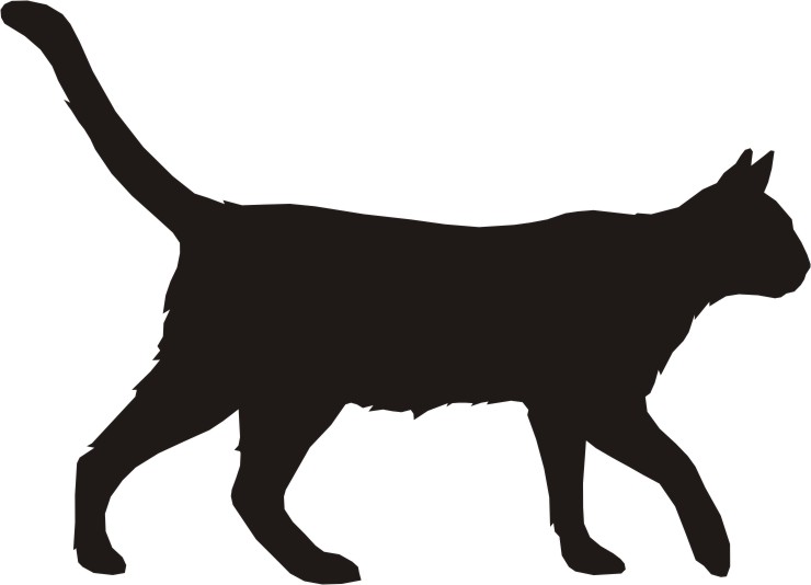 Silhouette Of Cats | Free Download Clip Art | Free Clip Art | on ...