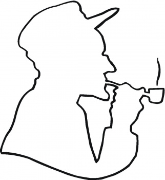 Smoking Pipe Outline coloring page | Super Coloring - ClipArt Best ...