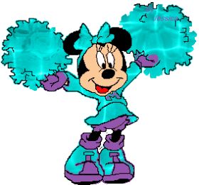 minnie mouse cheerleading clipart