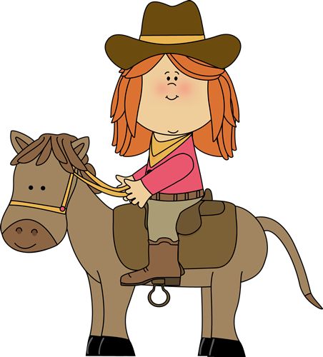 Free clipart boy riding on horse