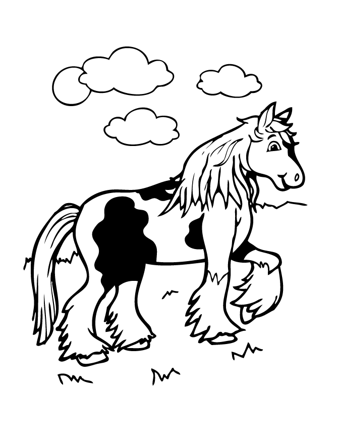 Horse Coloring Book Free - ClipArt Best