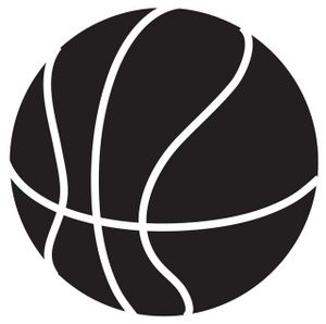 Basketball clipart silhouette