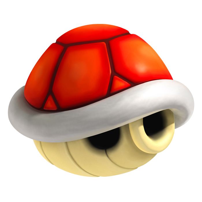 Super mario red turtle shell clipart