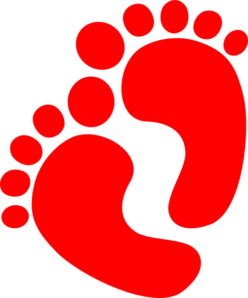 Baby feet foot clipart