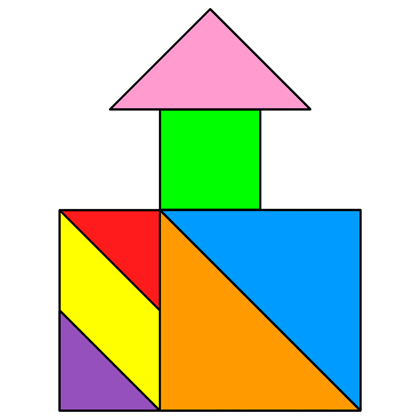 Tangram Well house - Tangram solution #83 - Providing teachers and ...