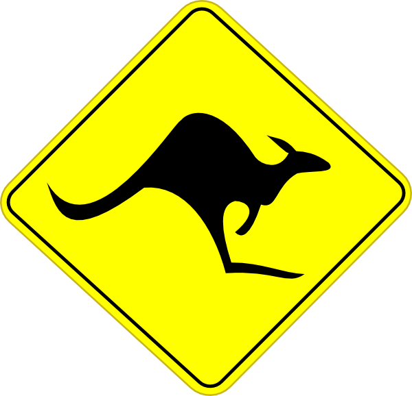 Kangaroo Border Clipart