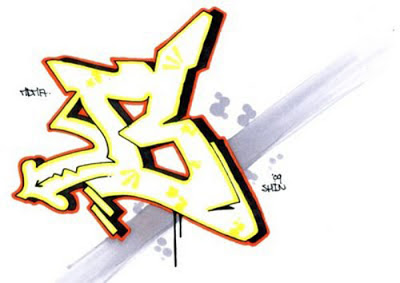 Nice Graffiti Letter B - ClipArt Best