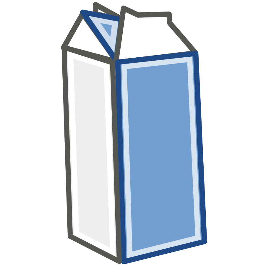 Carton of milk clipart