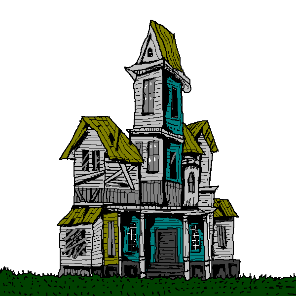 Haunted house clipart png