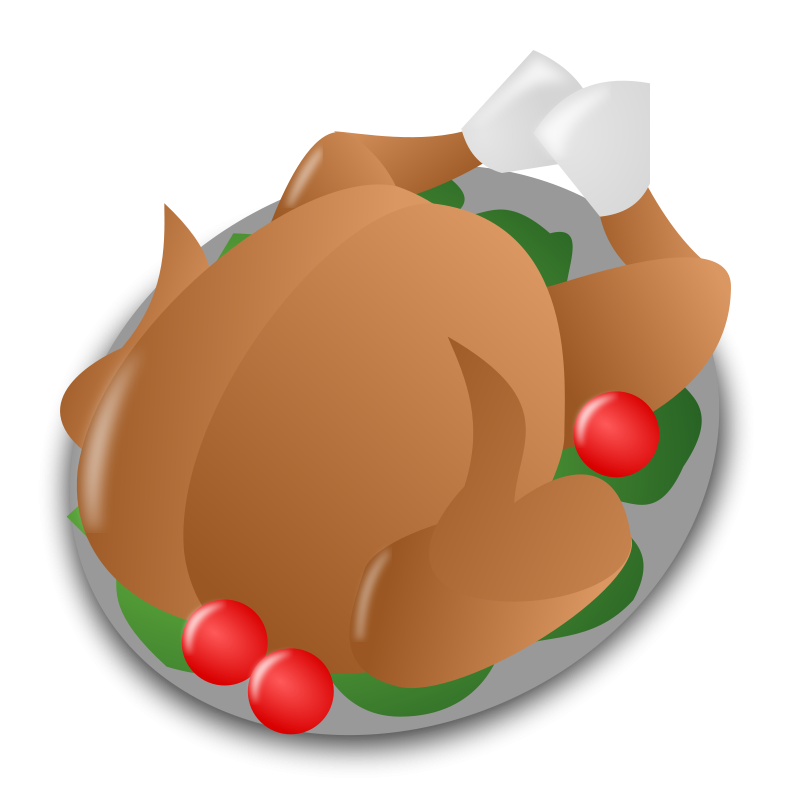 Cooked turkey clipart free