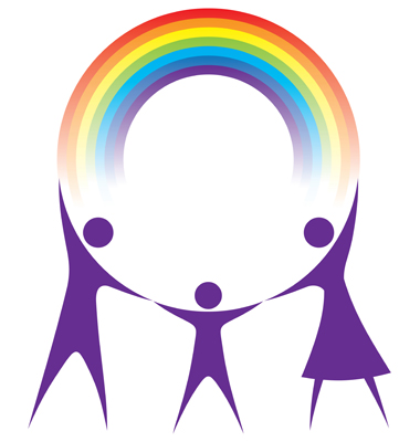 Happy Family Holding A Rainbow In Your Hands Vector | Free Images ...
