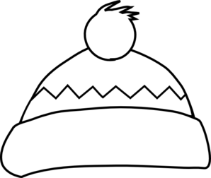 Winter hat clipart black and white - ClipartFox