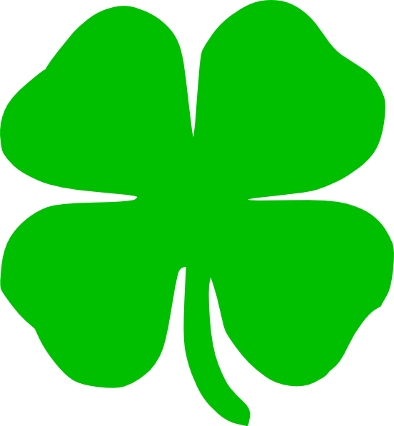 Green Shamrock Border Clipart