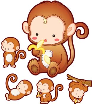 Monkey Vector Art | Free Download Clip Art | Free Clip Art | on ...