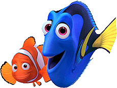 Finding nemo school of turtle clipart images