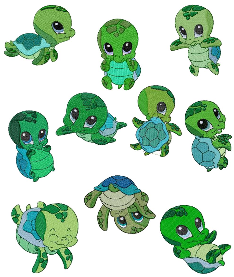 Turtle baby clipart