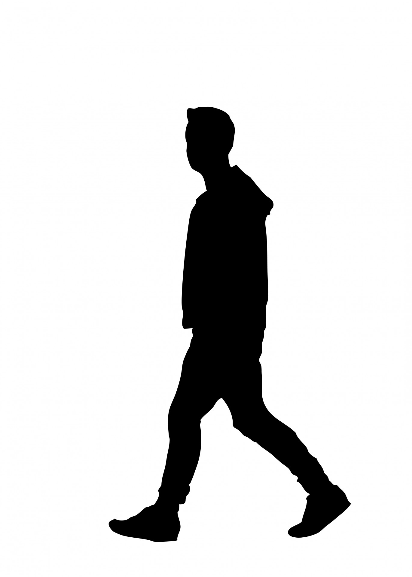 Walking person clipart