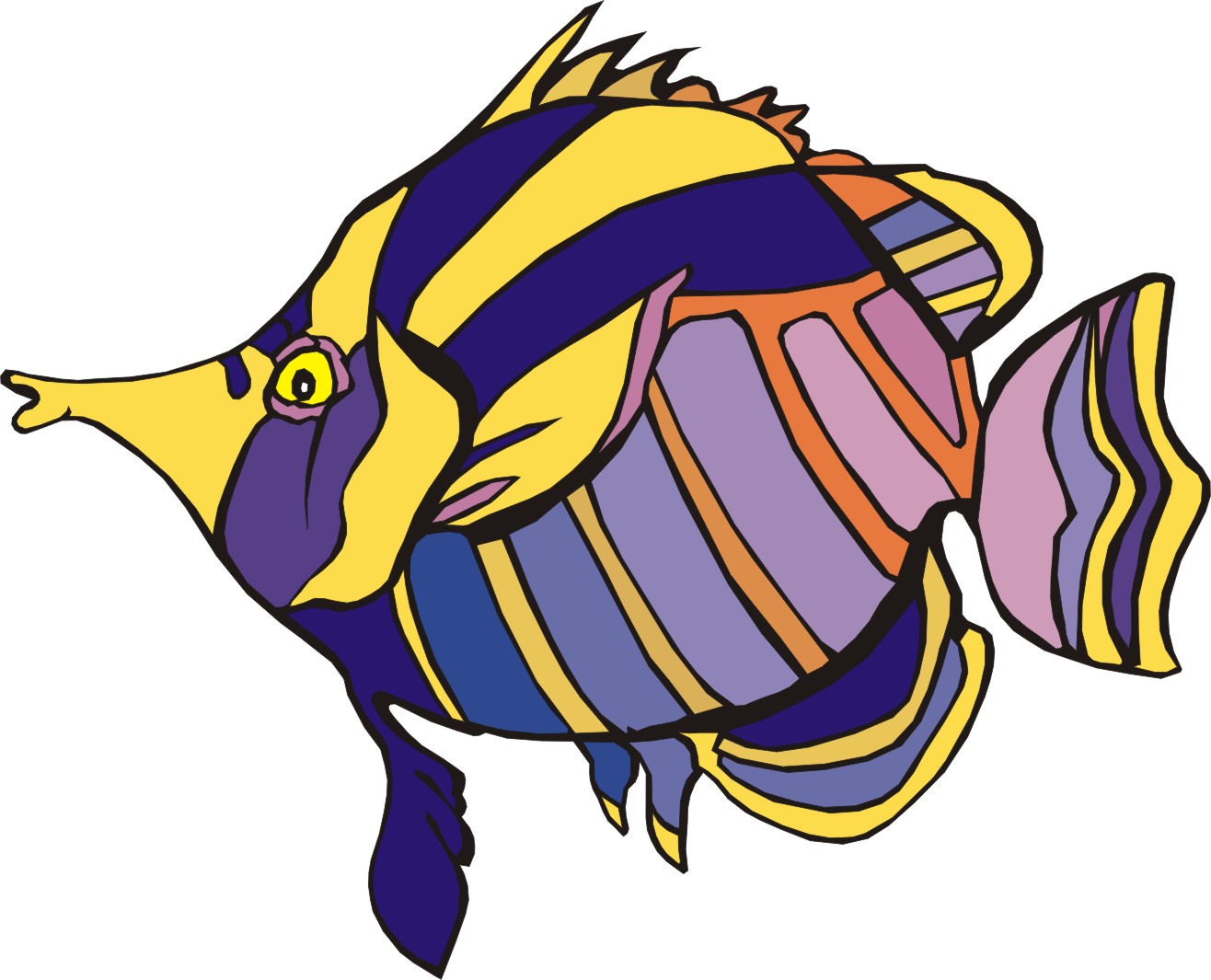 Tropical Fish Cartoons