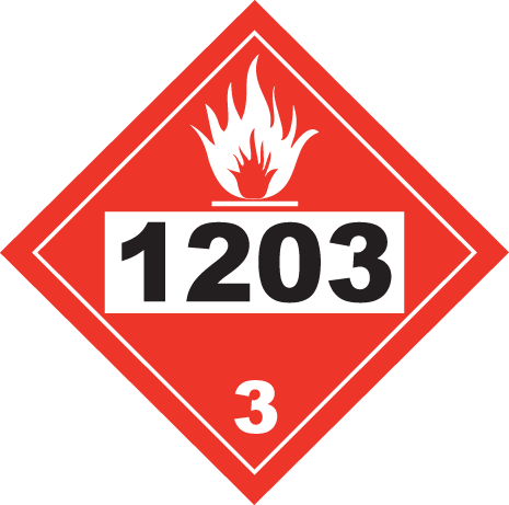 Class 3 1203 Flammable Liquid by SafetySign.com - K5703