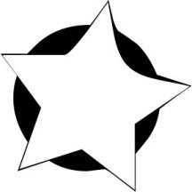 Free 5-point-star-w-black-background Clipart - Free Clipart ...