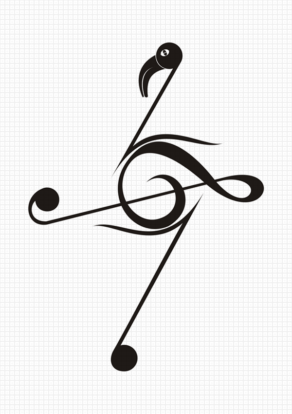 Music Clef Heart Tattoo