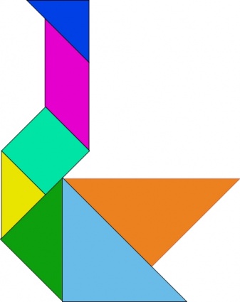 Download Tangram Puzzle clip art Vector Free