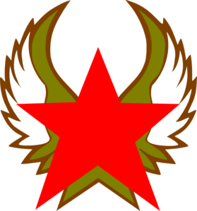 Star wings clipart