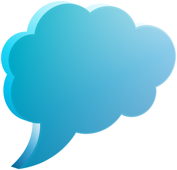 Cloud Bubble Speech PNG Image