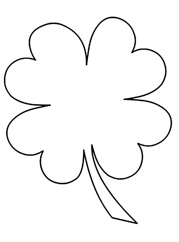 Home Four Leaf Clover Kids Drawing Of Four Leaf Clover Coloring ...