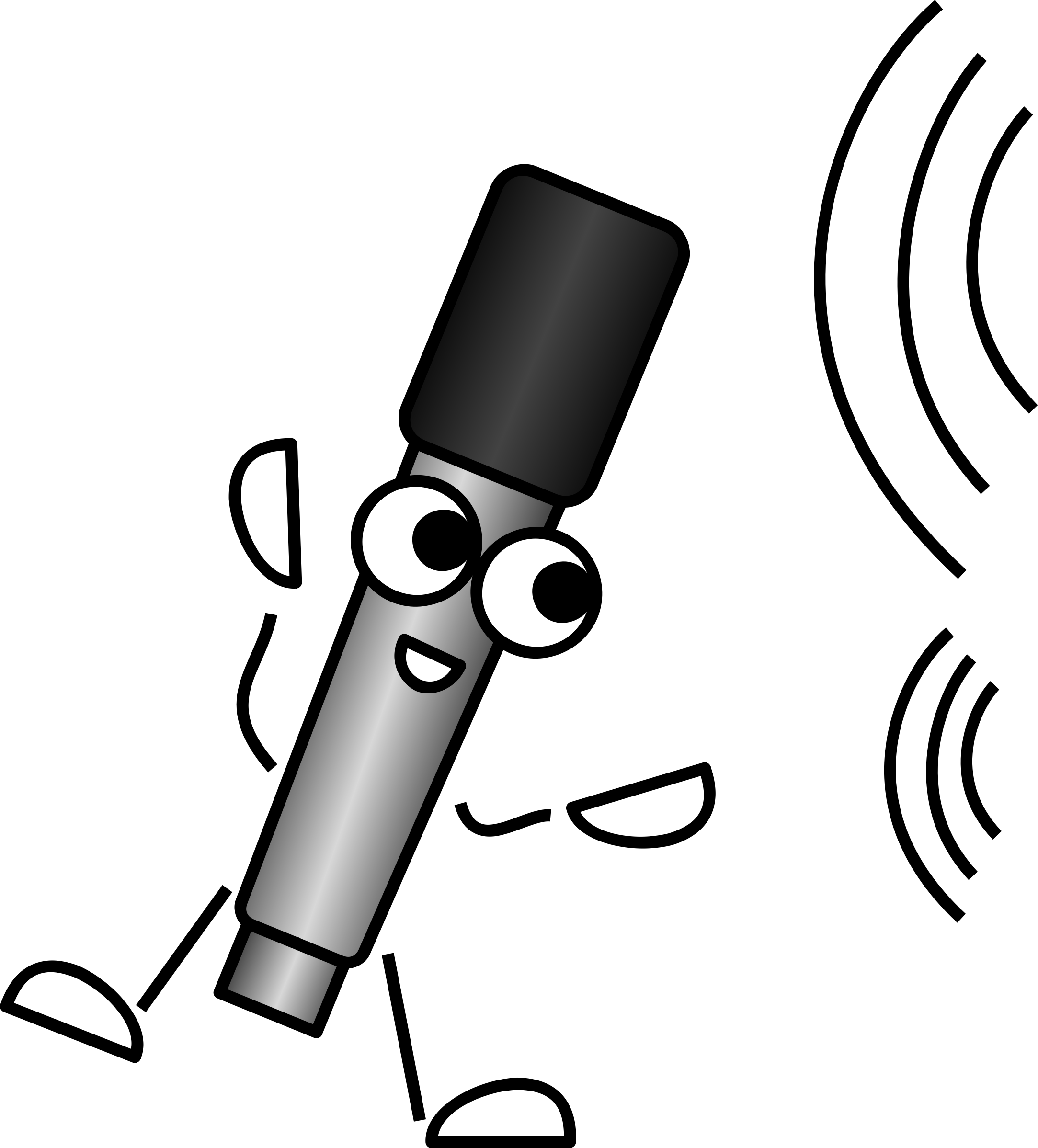 Clipart - Mike the Mic listening