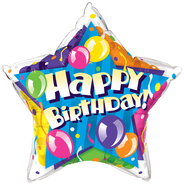 Happy Birthday Balloons Clipart