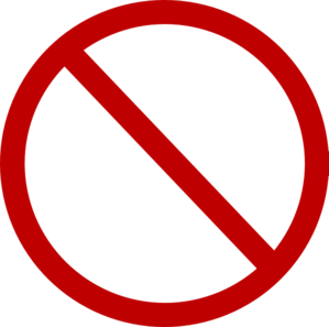 No Sign Clipart