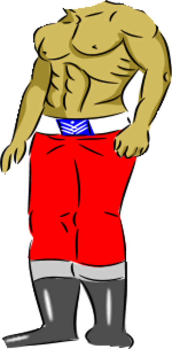 Clipart body builder transaprent