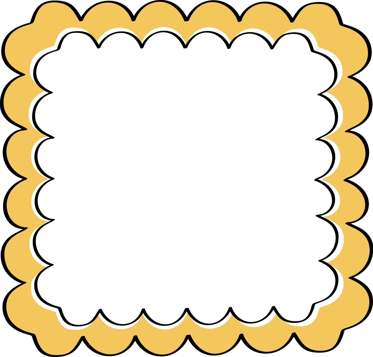 Scalloped Frame Clipart