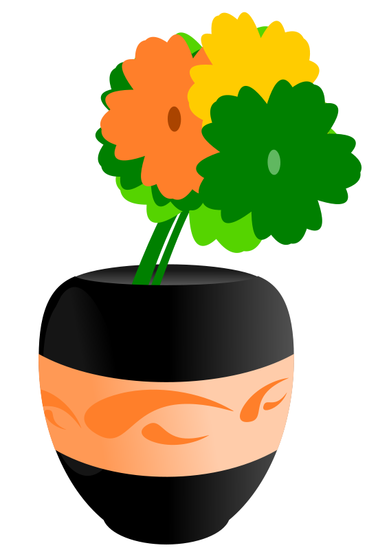 44+ Flower in Vase Clip Art