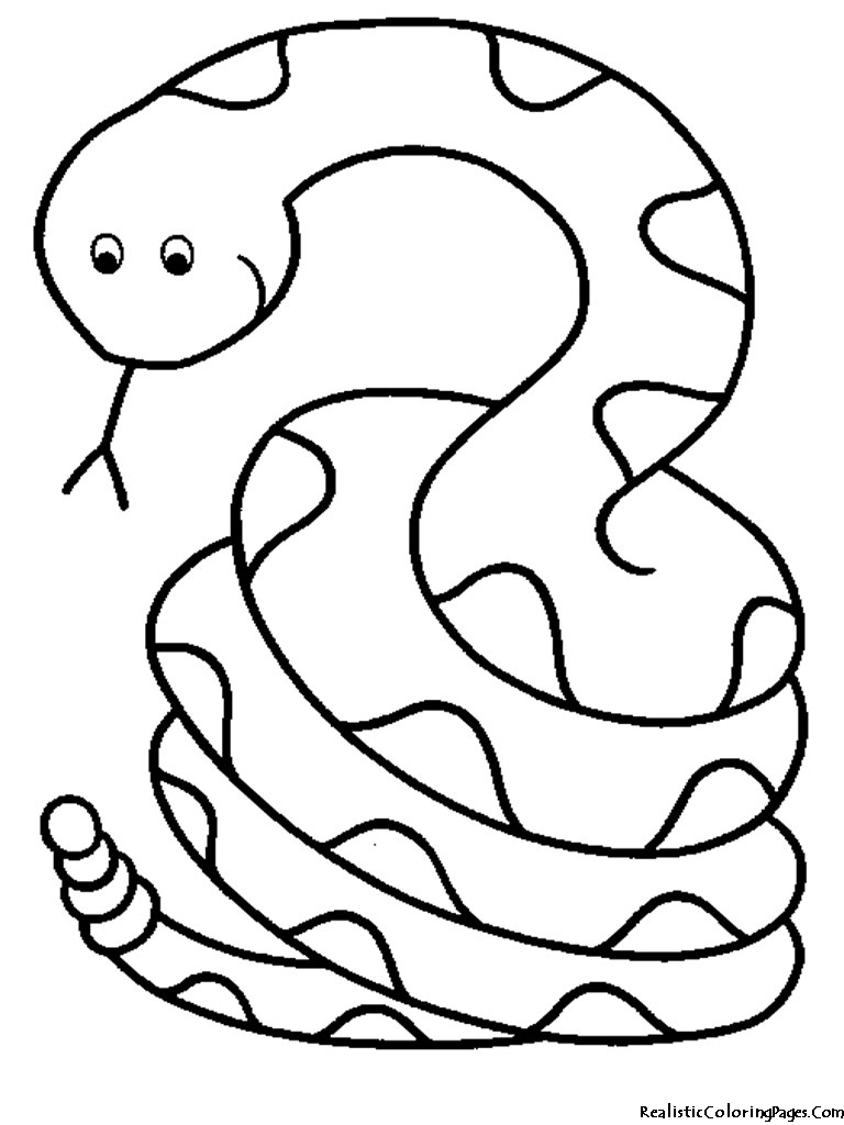 Coloring Pages To Print Of Snakes | Coloring Pages