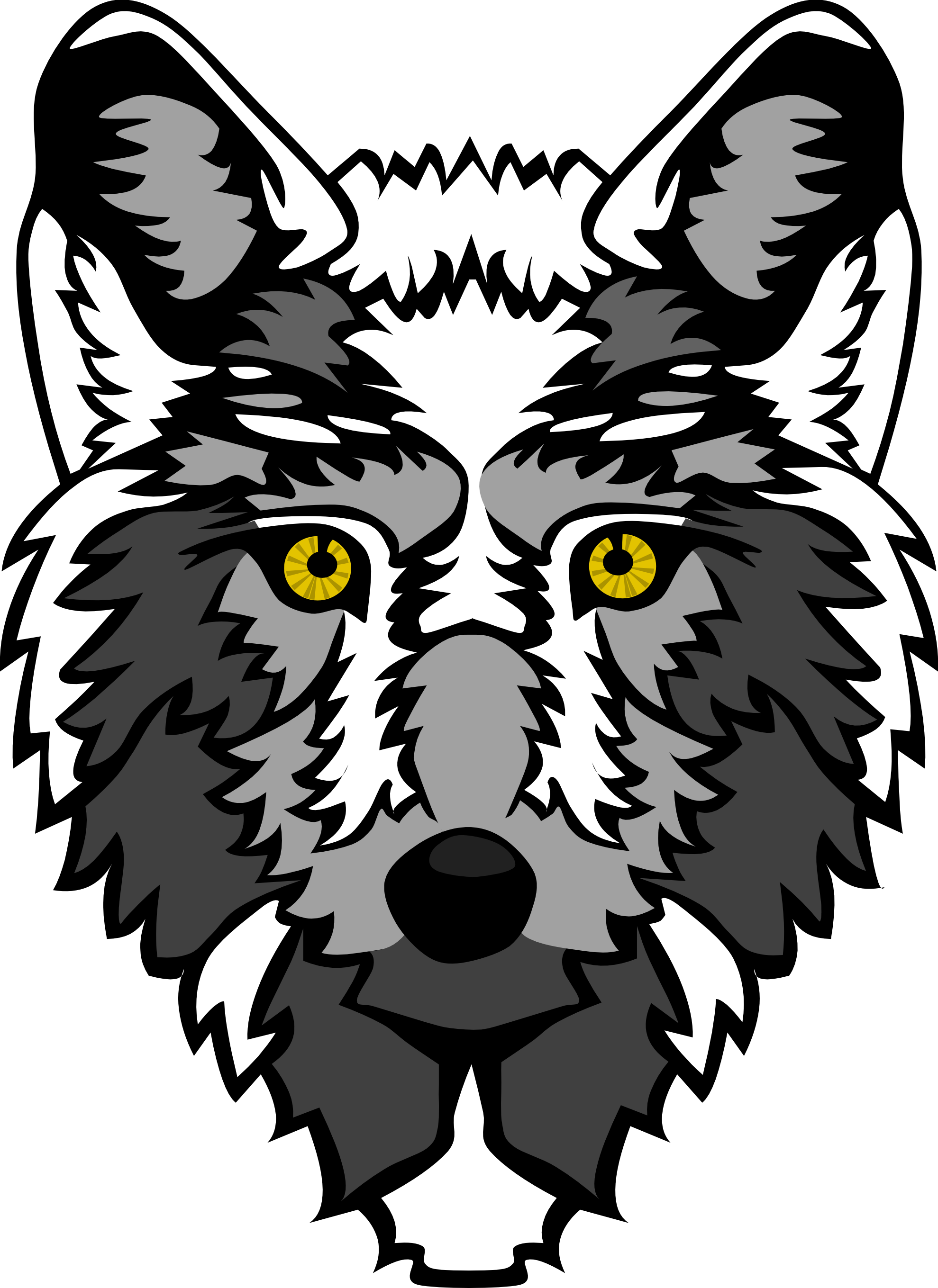 Cartoon Wolf Faces - ClipArt Best