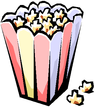 Popcorn bucket clipart