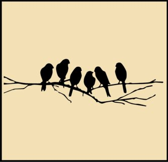 Birds Wall Graphic kit Vinyl Wall Graphics Wall Decals Wall ...